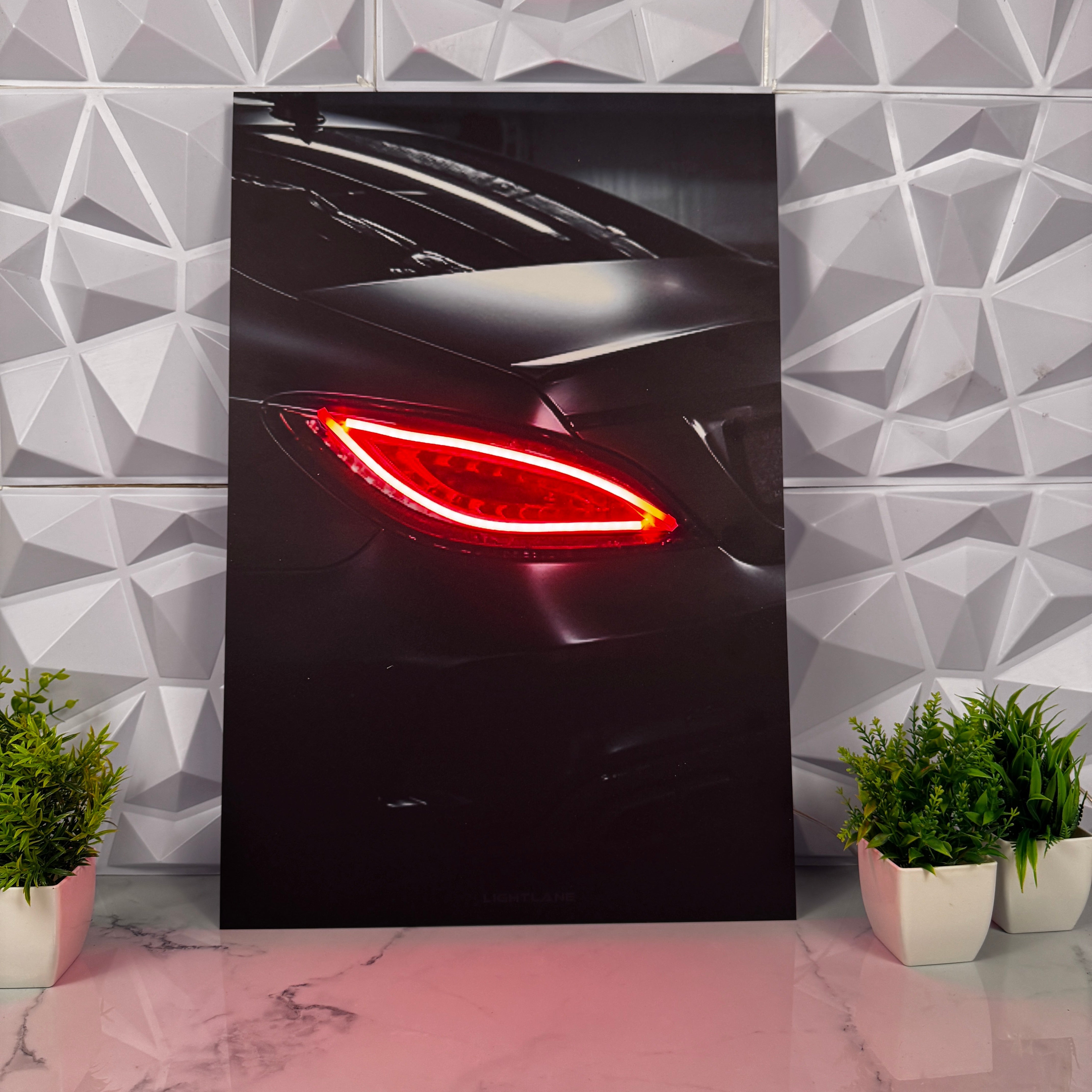 NightLane LED Neon Autoposter – Detailansicht