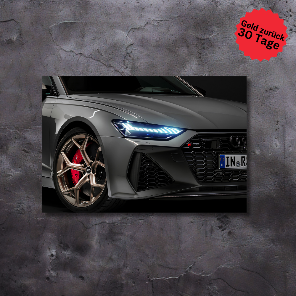 NightLane LED Neon Autoposter – Audi RS6