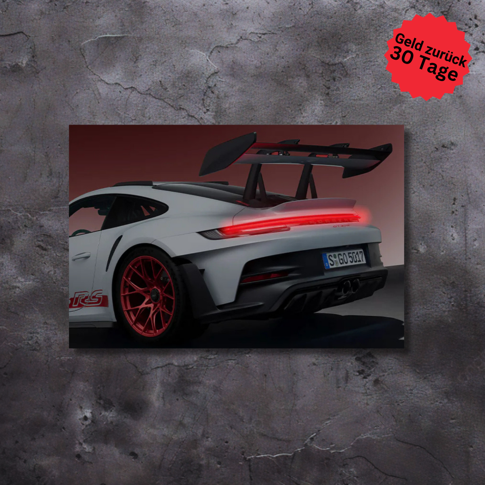 NightLane LED Neon Autoposter – Porsche GT3 RS