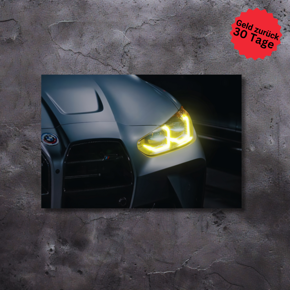 NightLane LED Neon Autoposter – BMW M4